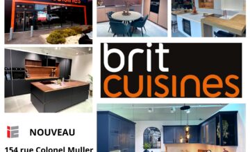 Brit Cuisines - Location d'un location d’un local commercial d'une surface d’environ 238m2 loué au 154 rue du Colonel Muller – Zone Commerciale de Keryado à LORIENT (56).